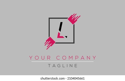 Diseño del logotipo de la letra L, icono moderno creativo L