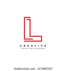 
Diseño del logo Letter L con un estilo elegante y lujoso. Forma de línea roja. adecuado para logotipos comerciales, tecnología, empresa, etc. Elementos de plantilla de logotipos. logotipo de la letra inicial L. Diseño L