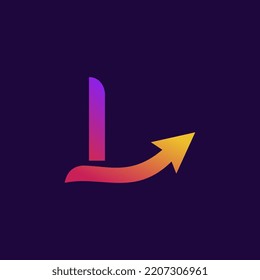 Letter l logo design icon template