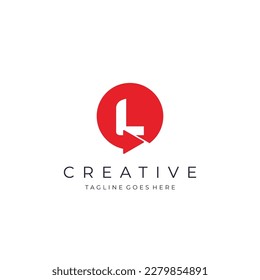 Letter L Logo design, Initial L design