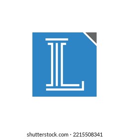 Letter L logo design for law firm logo design