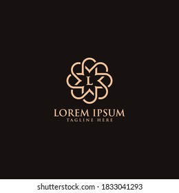 letter L logo design for Luxury, Restaurant, Royalty, Boutique, Cafe, Hotel, Heraldic, Jewelry, Fashion and other vector illustration