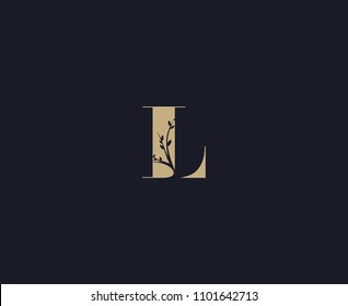 letter L logo design template. luxury logo