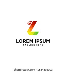 Letter L logo design template, L initial logo element