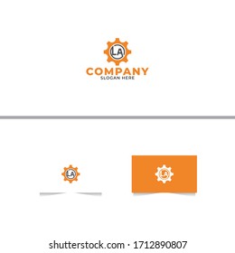 Letter L and A Logo Design Template