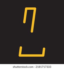 Letter L logo design template, which is simple and easy for anyone to remember.