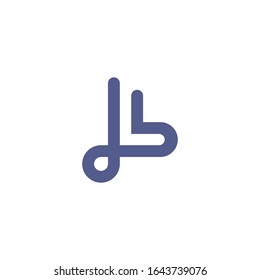 Letter L logo design unique vector simple
