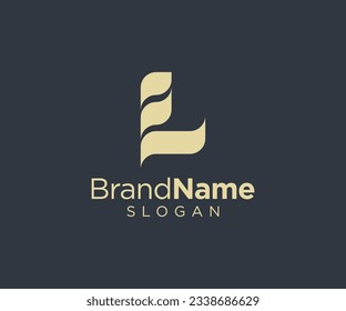 Diseño del logotipo Carta L para diversos tipos de empresas y empresas. Vector de letras L de lujo y elegante