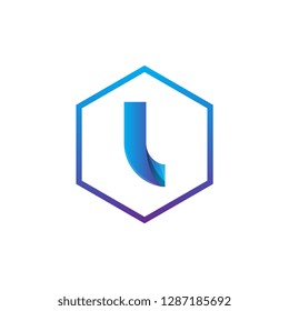 Letter L Logo design vector template. for business Technology Media Symbol or slogan Logotype concept icon trendy. - Vector