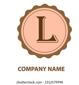 letter L logo design vector icon template