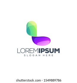 letter L logo design vector illustration