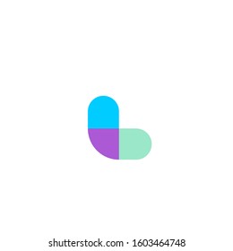 letter L logo design vector template sign icon