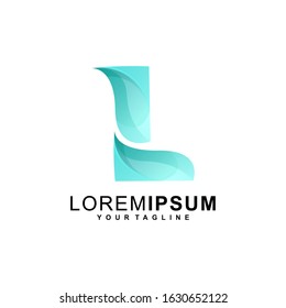 letter l logo design vector