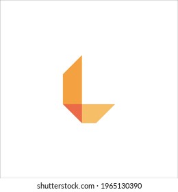 letter L logo design vector sign