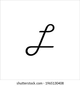 letter L logo design vector sign