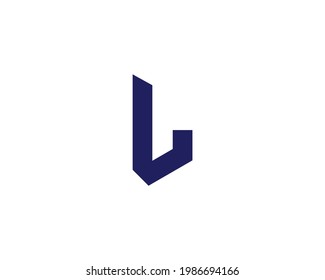 Plantilla vectorial de diseño de logotipo L de carta