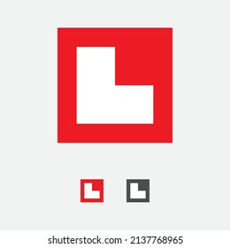vector de diseño del logotipo L de la letra