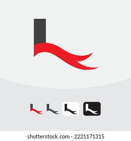 Letter L logo design vector.