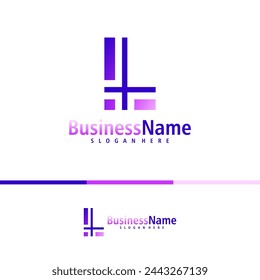 Letter L logo design vector. Creative Initial L logo concepts template