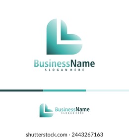 Letter L logo design vector. Creative Initial L logo concepts template