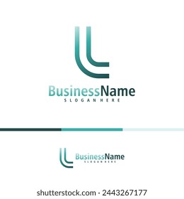 Letter L logo design vector. Creative Initial L logo concepts template