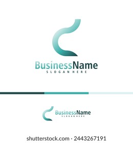 Letra L vector de diseño de logotipo. Plantilla de conceptos de logotipo de Creative Initial L