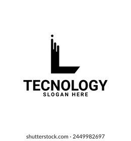 Buchstabe L Logo Design Vektorgrafik