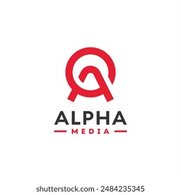 Letter A L Logo Design Vektorgrafik