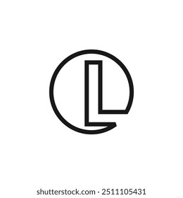 Letter L logo design vector with universal form and creative idea icon