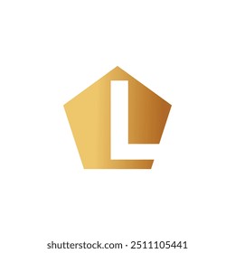 Letra L logotipo design vetor com forma universal e ícone de ideia criativa