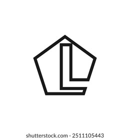 Letter L logo design vector with universal form and creative idea icon
