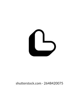 Letra L Logo Design Vetor