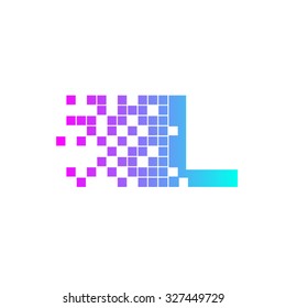 Letter L Logo Design.network digital logo icon template. technology logo, web net logo icon, Company logo