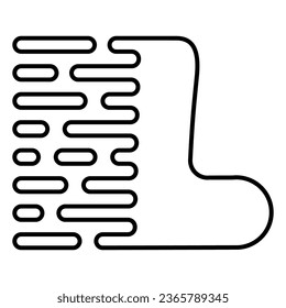 Letra l logo rápida letra de movimiento l símbolo rápido