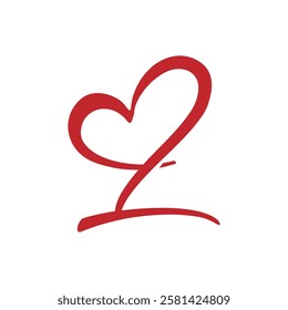 Letter L logo with heart icon, Letter L heart simple modern, luxury and unique logo design, Letter L abstract logo design template, Beauty and Fashion monogram logo with letter L alphabet, Vector, EPS