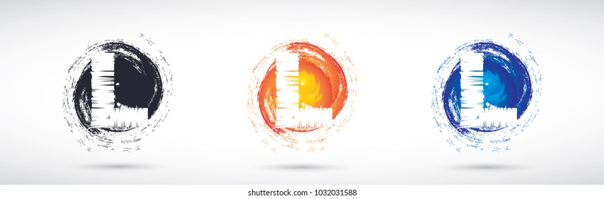 Letter L logo icon design template elements