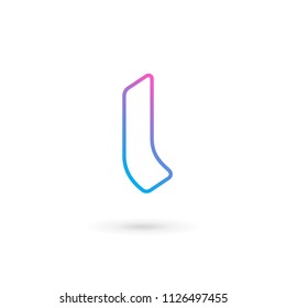 Letter L logo icon design template elements