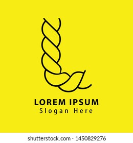 Letter L logo icon design template elements