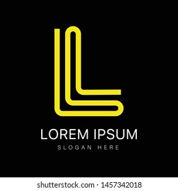 Letter L logo icon design template elements