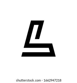 Logo de la letra L. Diseño de iconos. Elementos de plantilla - signo vectorial