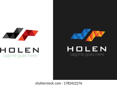 Letra L logo icono diseño elementos de plantilla .H diseño de logotipo moderno arte de línea mínimo creativo logotipo único .latter diseños de marca de logotipo para la empresa 