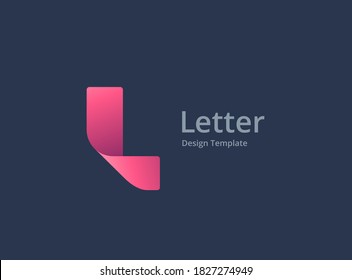 Design-Vorlagenelemente des Logos Letter L