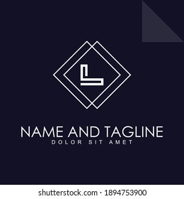 Letter L logo icon design template elements