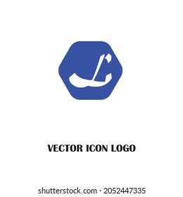 Letter L logo icon design template elements. Blue