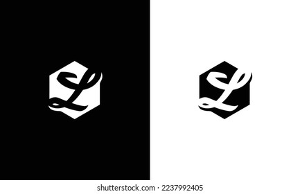 Plantilla de diseño de icono de logotipo L de carta