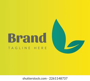Letter L logo icon design template elements. Initial letter L logo with green leaf icon. Fresh, organic, natural concept. Usable for Branding and Business Logos.
