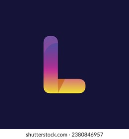 letter L logo icon design. Minimalist L creative initial based vector template