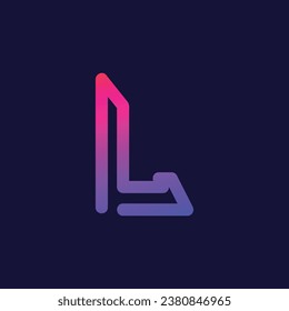 diseño de icono de logotipo L de letra