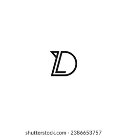 Letter L AND L logo icon design template elements 