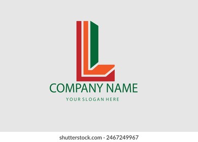 Elementos de Plantilla de diseño de logotipo de letra L